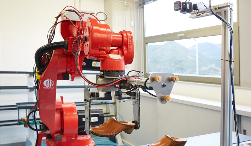 Robots for automation in the shoe industry
